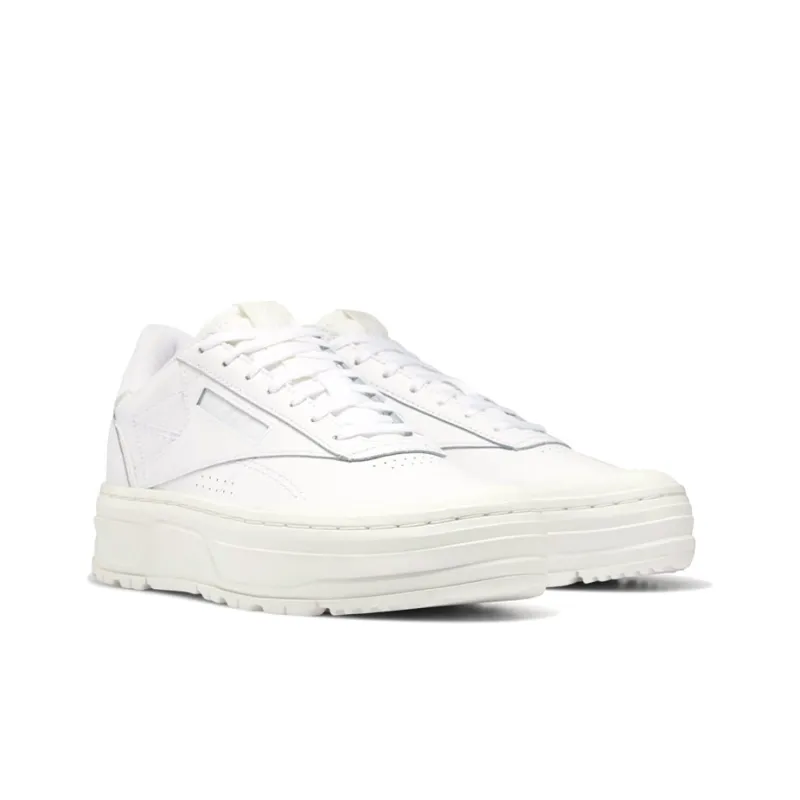 Reebok Club C Double Geo Triple White Women's-2