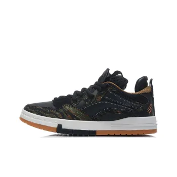 LiNing Wave Pro Pro Anti Slip And Wear Resistant Lightweight Low Top Skateboard Shoes Black