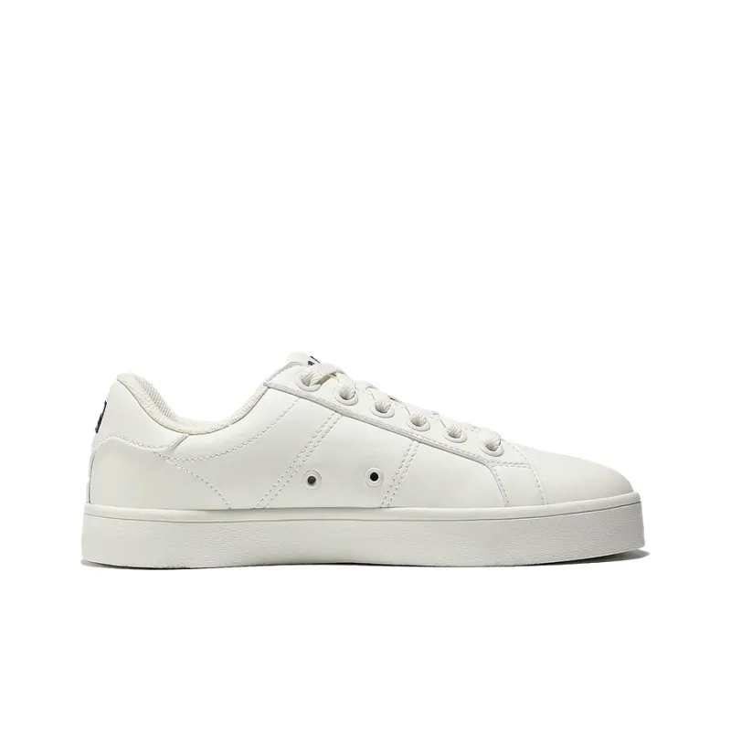 FILA Court Deluxe Anti Slip Wear Resistant Low Top Skateboard Shoes Unisex Beige White Blue Korean Style-1
