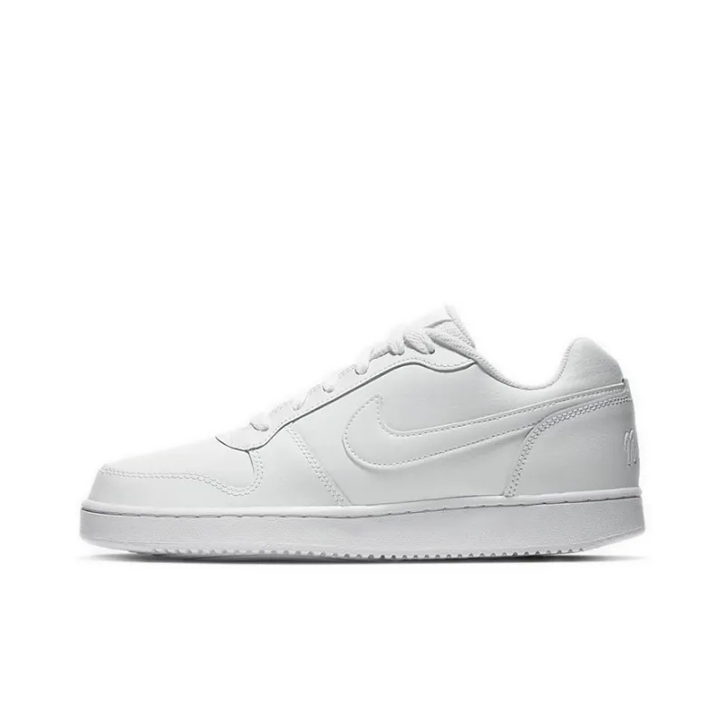 Nike EBERNON Low Coverage Slip Resistant Low Top Skateboard Shoes Women's Pure White-0