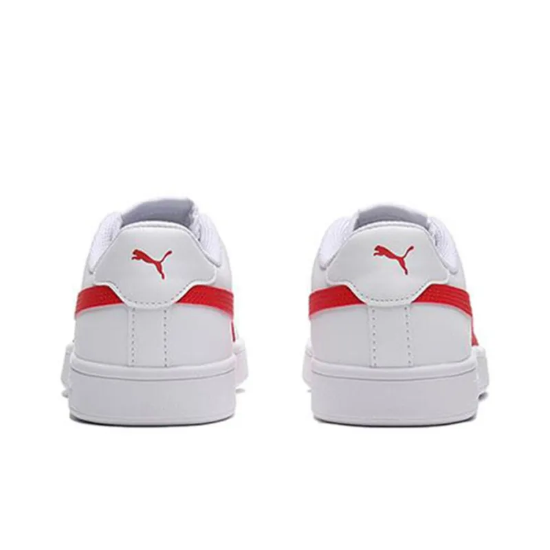 PUMA Smash V2 L White Red Unisex 'White Red'-3