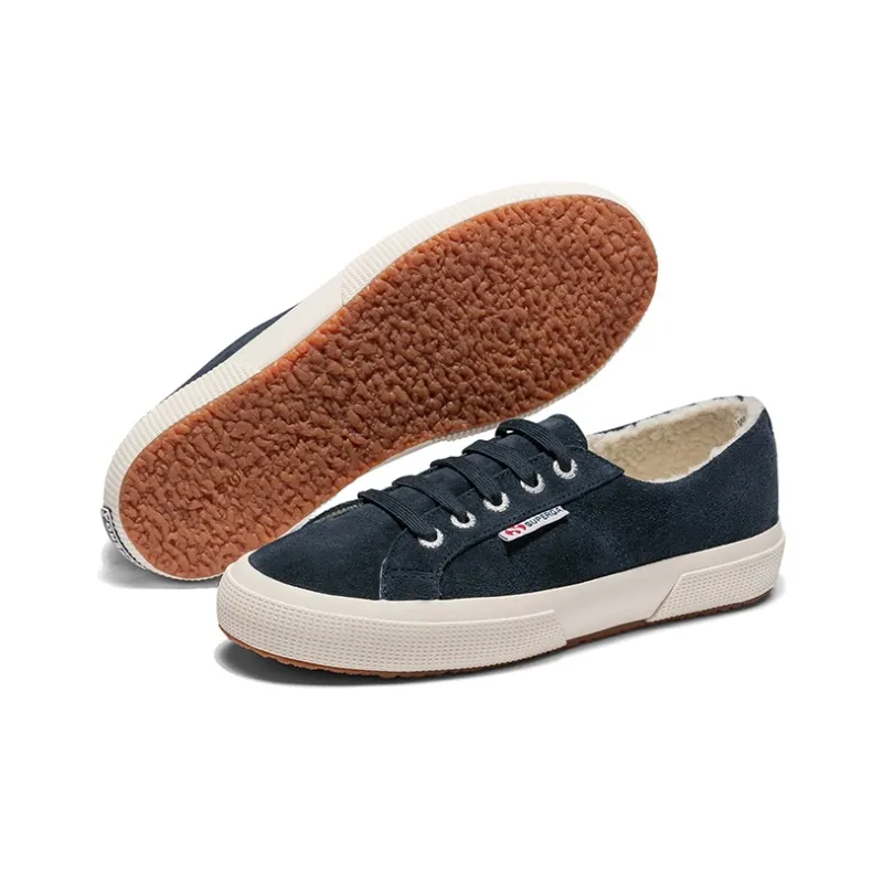 SUPERGA Low Top Skateboard Shoes Unisex Navy Blue-4