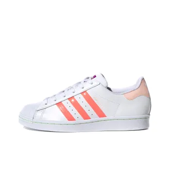 Adidas Superstar White Signal Pink Shock Purple Women's