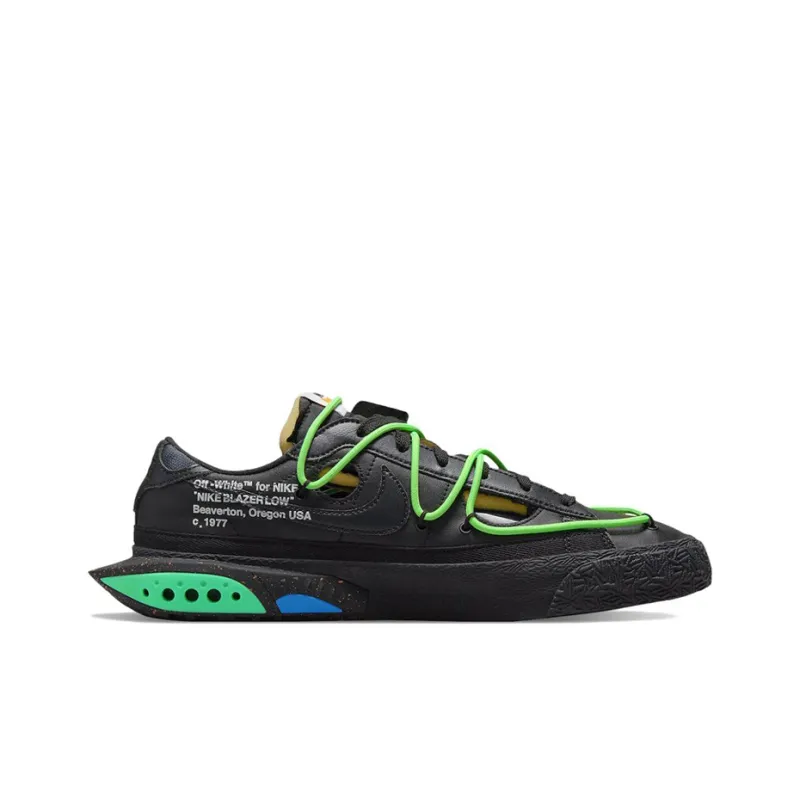 Nike Blazer Low Off White Black Electro Green-1