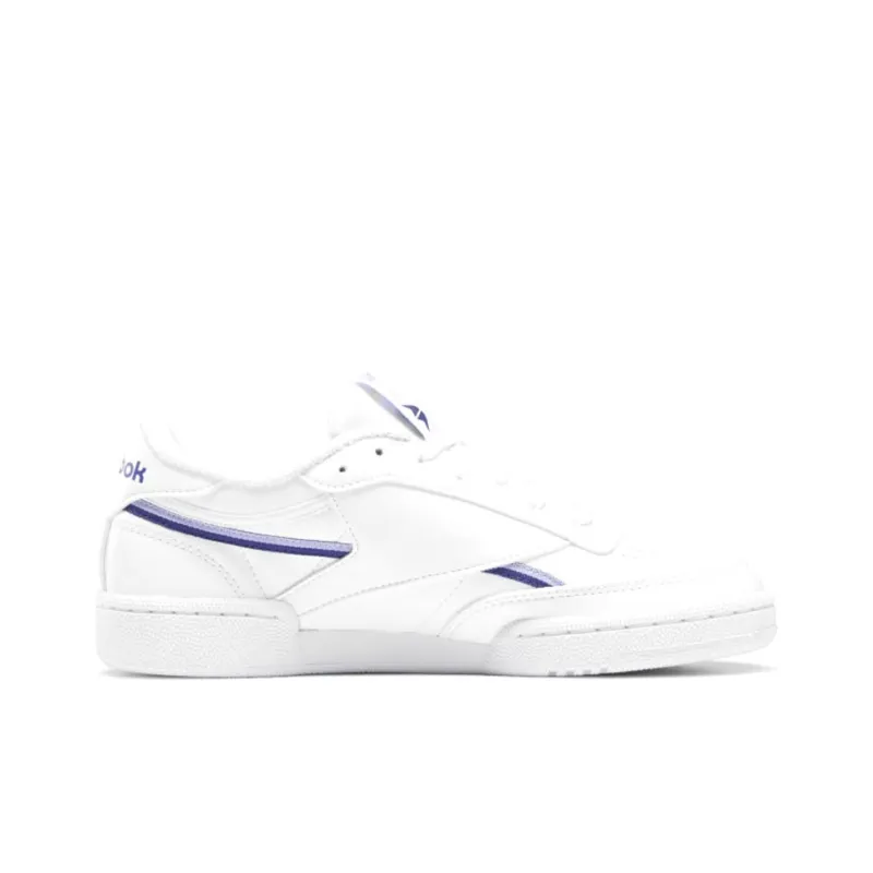 Reebok Club C 85 Vegan Cloud White Bold Purple Women's-1