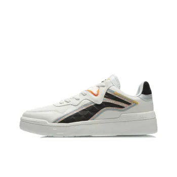 LiNing Wave Superwave Lite Anti Slip Wear Resistant Low Top Skateboard Shoes Beige White Black