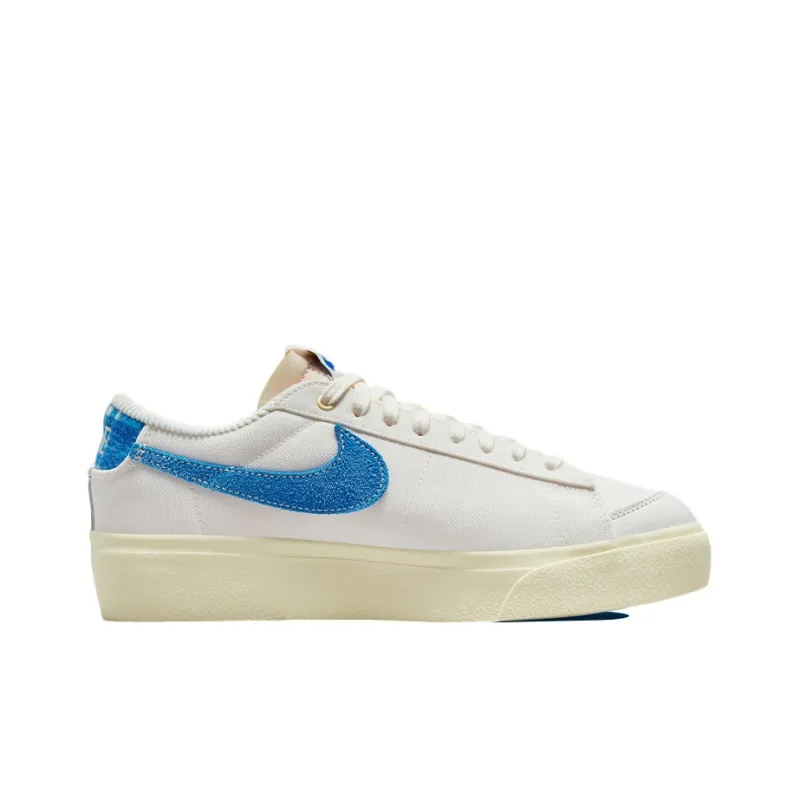 Nike Blazer Low Platform Sail Game Royal Women's-1