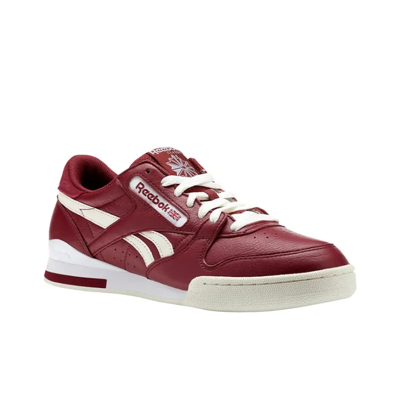 Reebok Phase 1 I Pro DL Wrapping Anti-Slip Shock-Absorbing And Wear-Resistant Low-Top Skateboard Shoes Men's Burgundy-2