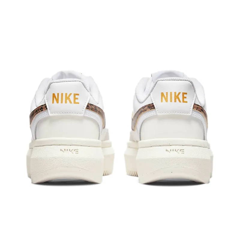 Nike Court Vision Alta Low White Light Bone Sail Archaeo Brown Women's-4
