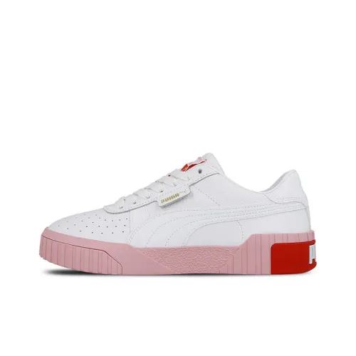 PUMA Cali Series Skateboard Shoes Women's Low-Top Pink/White