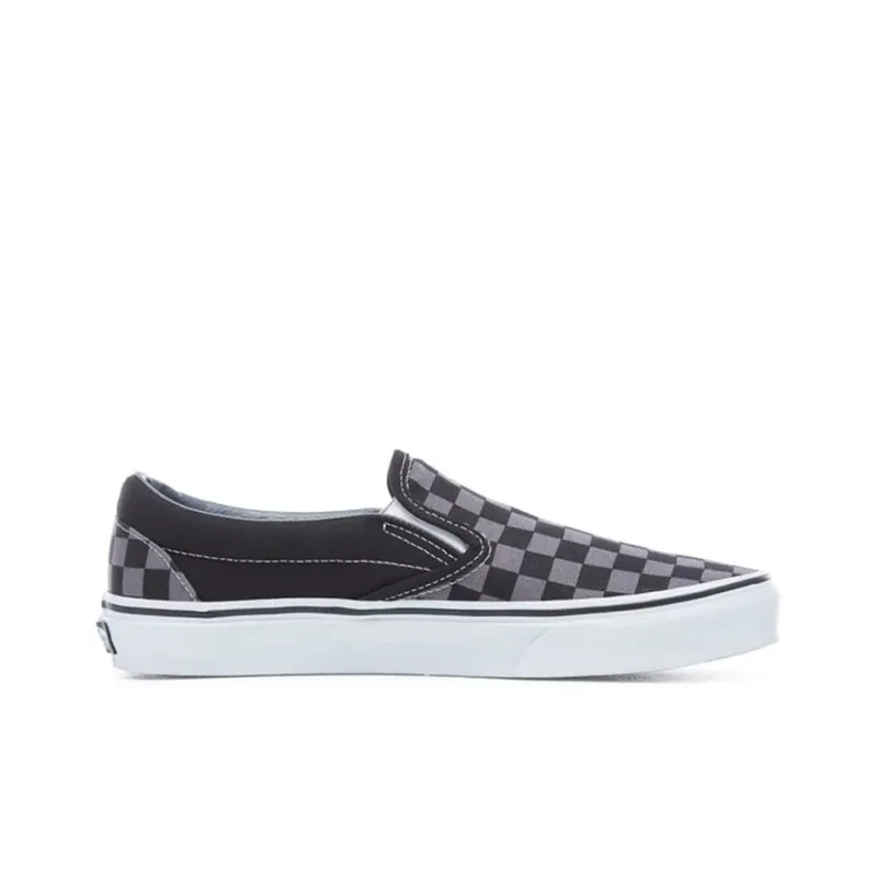 Vans Classic Slip On Checkerboard Black Grey-1