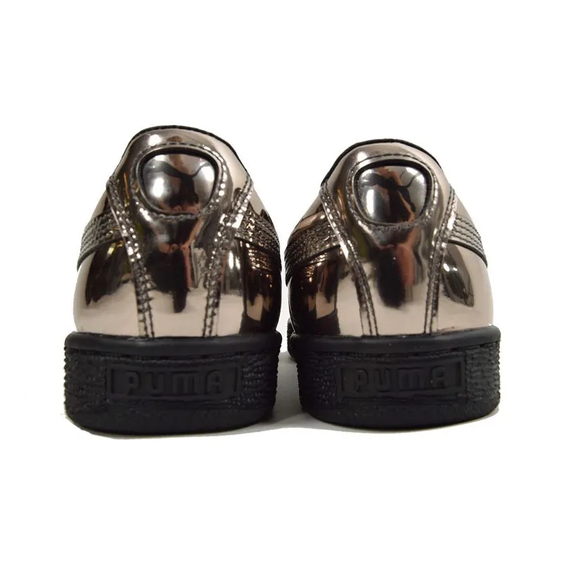 Puma Basket XL Lace Metal Gold Women's-2