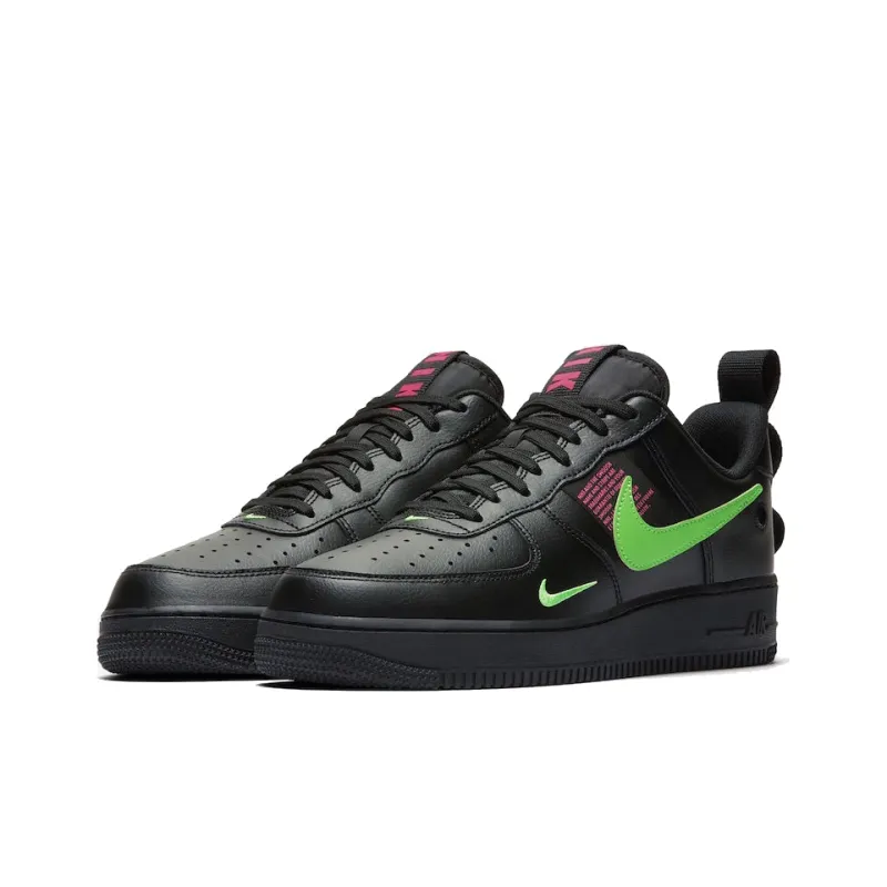 Nike Air Force 1 Low Utility Black Hyper Pink Scream Green-2
