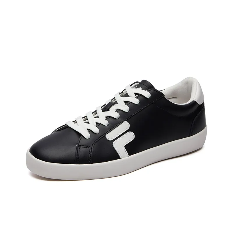 FILA Stride Low Top Skateboard Shoes Men's Black White-1