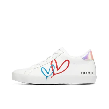 James Goldcrown x Skechers DIAMOND STARZ Lightweight Wear resistant And Non slip Low Top Skateboard Shoes Women's White