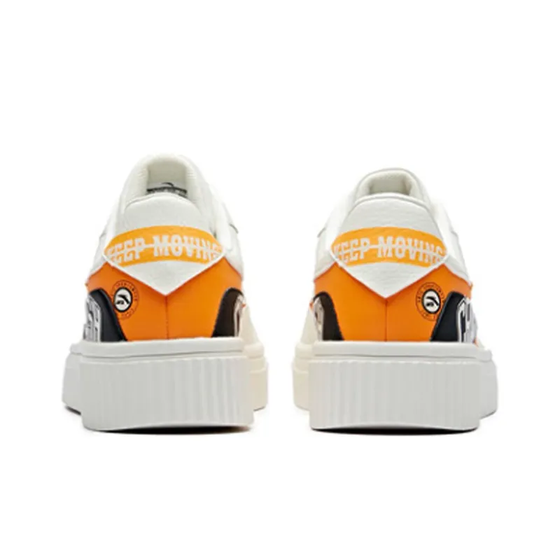 Anta Low Top Skateboard Shoes Men's Orange White-2