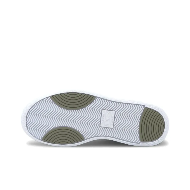 PUMA Ralph Sampson Skateboard Shoes Unisex Low-Top White/Army Green-4