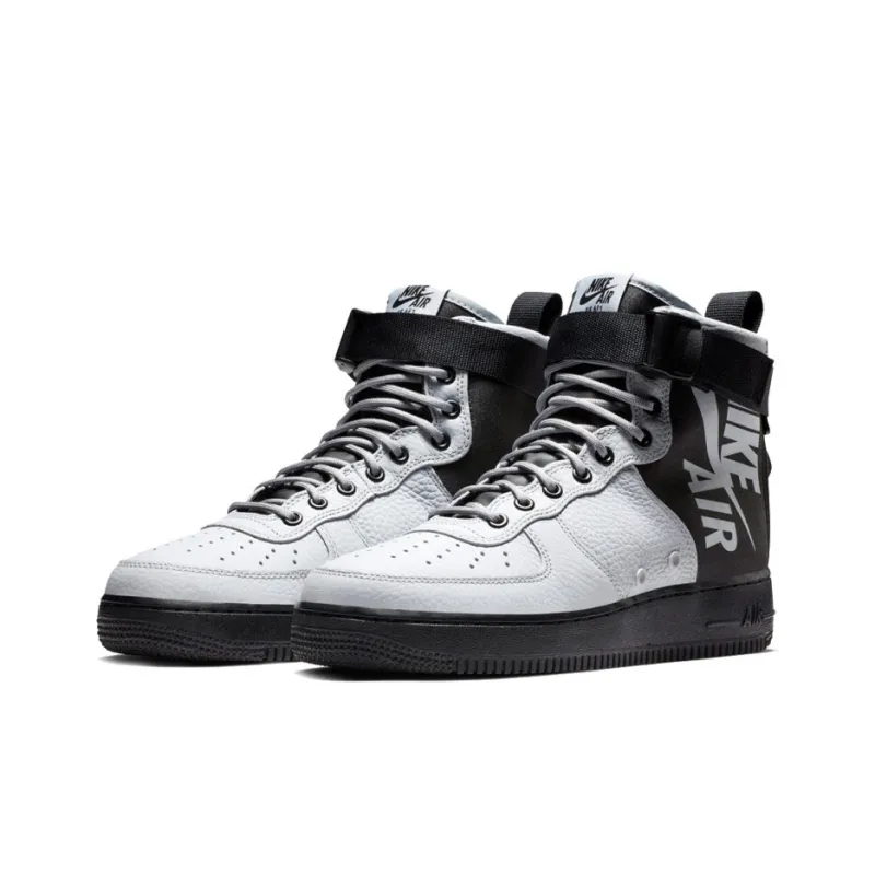 Nike Sf Air Force 1 Mid Wolf Grey Black-2