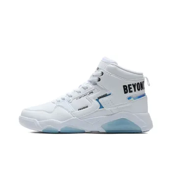 361° Xingran Anti Slip Wear Resistant High Top Skateboard Shoes White Blue