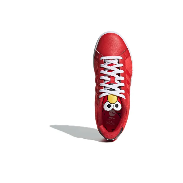 Adidas Neo X Sesame Street Grand Court 'Red Black' Women's-4