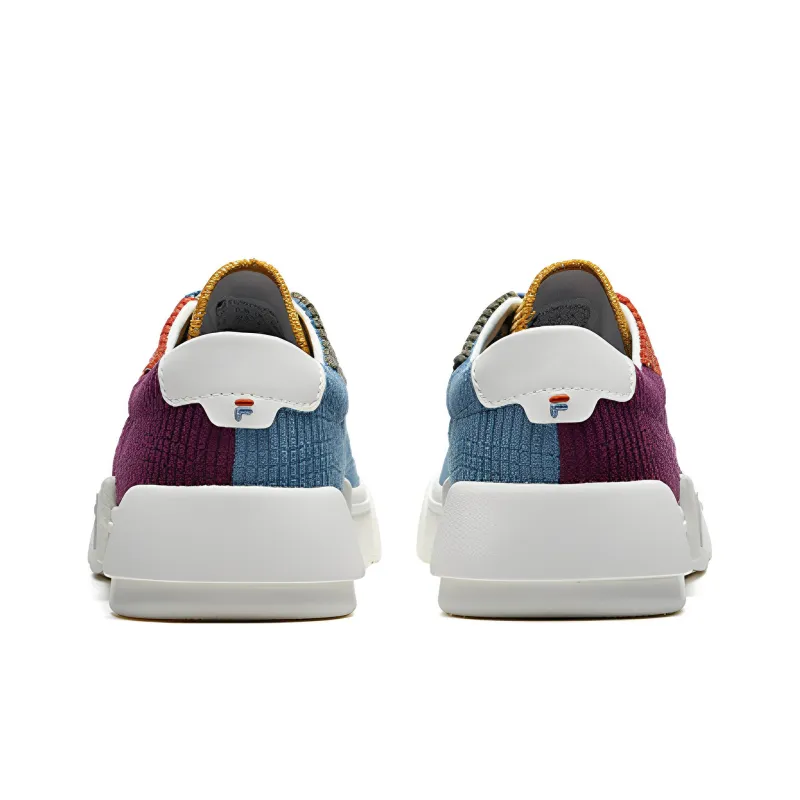 FILA FUSION POP Anti Slip Wear Resistant Low Top Skateboard Shoes Women's Blue Purple-3