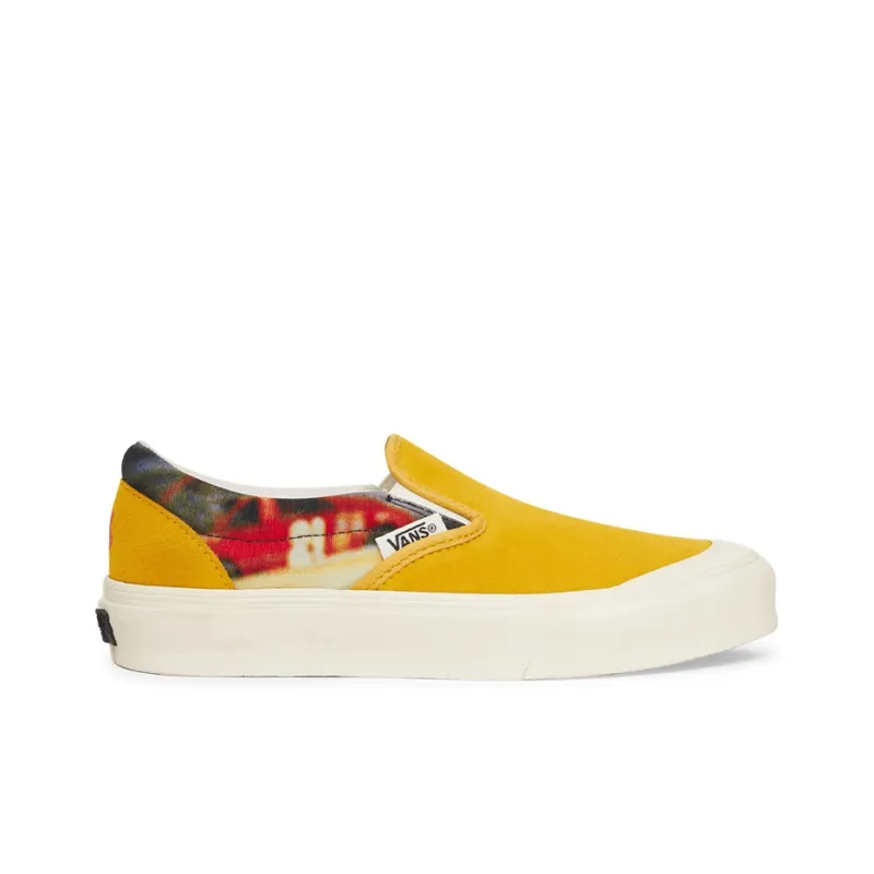 Slam Jam X Julian Klincewicz x Vans Slip-on LX Anti-Slip Wear-Resistant Low-Top Skateboard Shoes Unisex Yellow-1