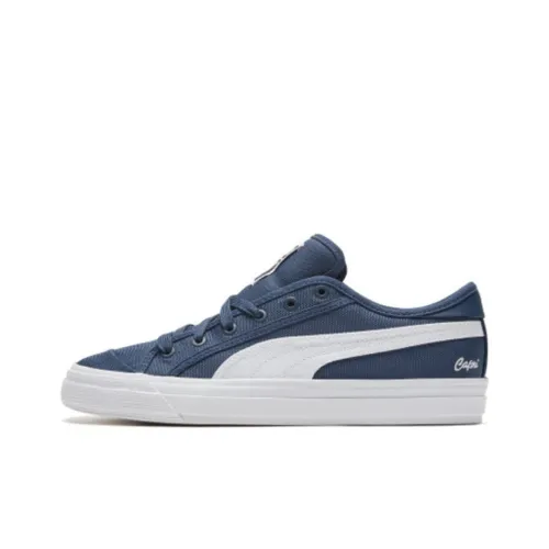 PUMA Capri Skateboard Shoes Unisex Low-Top Dark Denim Blue