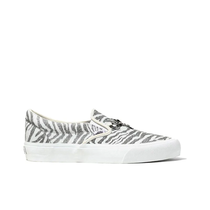 Vans Needles X Vault Classic Slip On V 'Animal Print White'-1