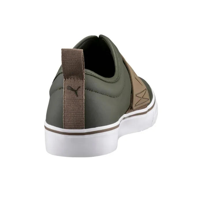 PUMA El Rey Fun Skateboard Shoes Men Low-Top Army Green-4