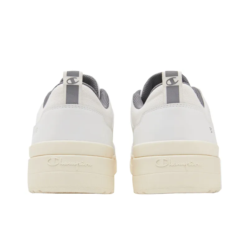 Champion Essentials Collection Dado Trainer Low Low Top Skateboard Shoes Men's White Ice Frost Gray-3
