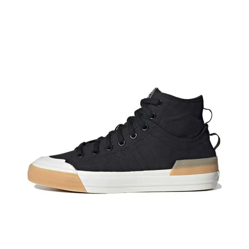 Adidas Nizza Hi Dl Black White-0