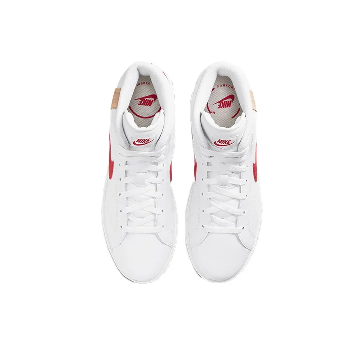 Nike Court Royale 2 Mid White University Red-3