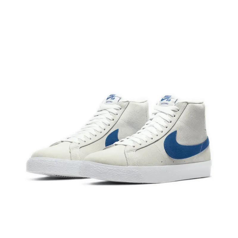 Nike Sb Zoom Blazer Mid White Cerulean-2