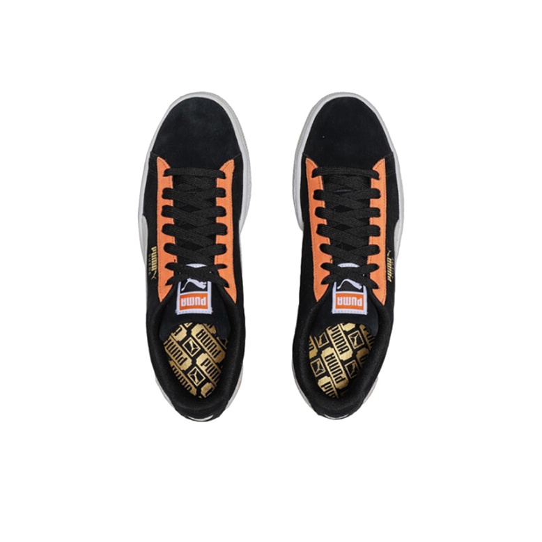 Puma Suede Black Orange POIZON