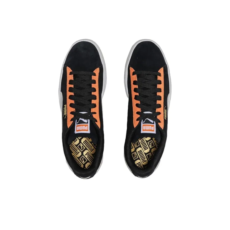 Puma Suede Black Orange-3