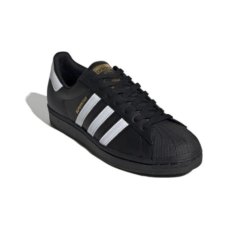 Adidas Superstar Core Black Cloud White Gold-2