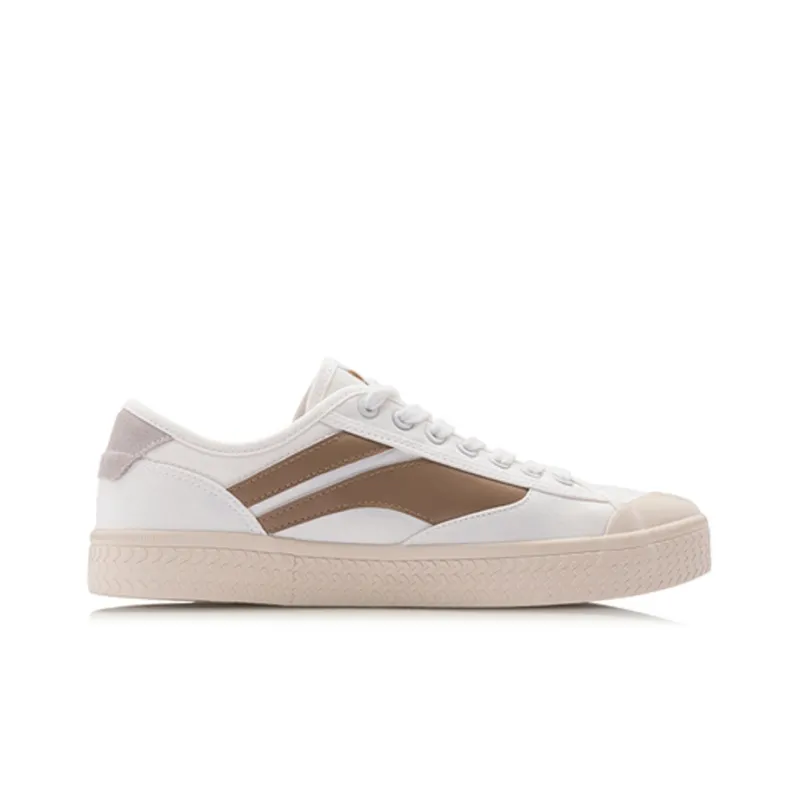 LiNing Wave Lightweight And Breathable Low-Top Casual Skateboard Shoes Men's Aromatic Apricot-1