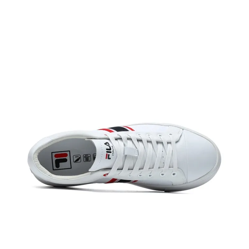 FILA 1911 Stripe Low Top Shoes For FILA White Women's-3