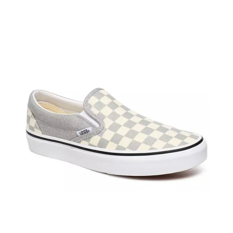 Vans Classic Slip On 'Checkerboard Silver'-2