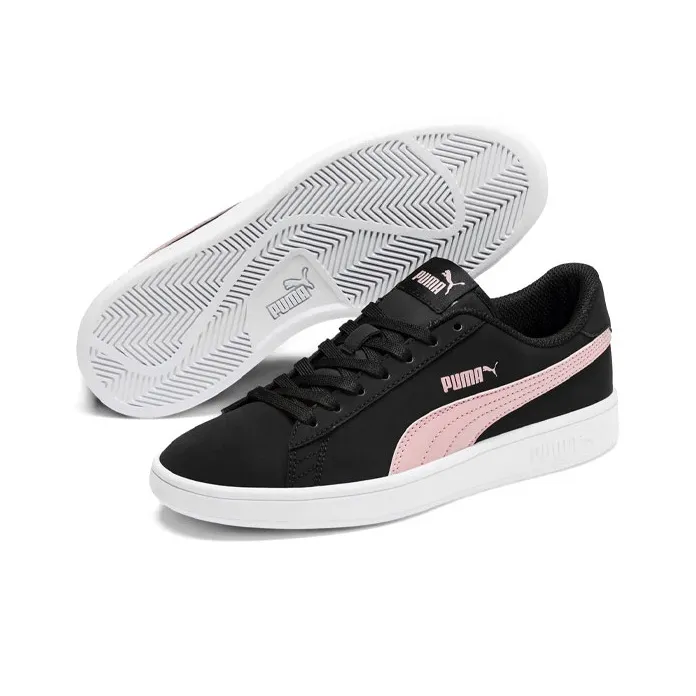 PUMA Smash Casual Board Shoes Buck Black/Pink Women's-2