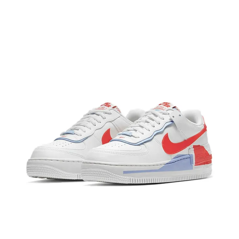 Nike Air Force 1 Low Shadow Summit White Team Orange Women's-2
