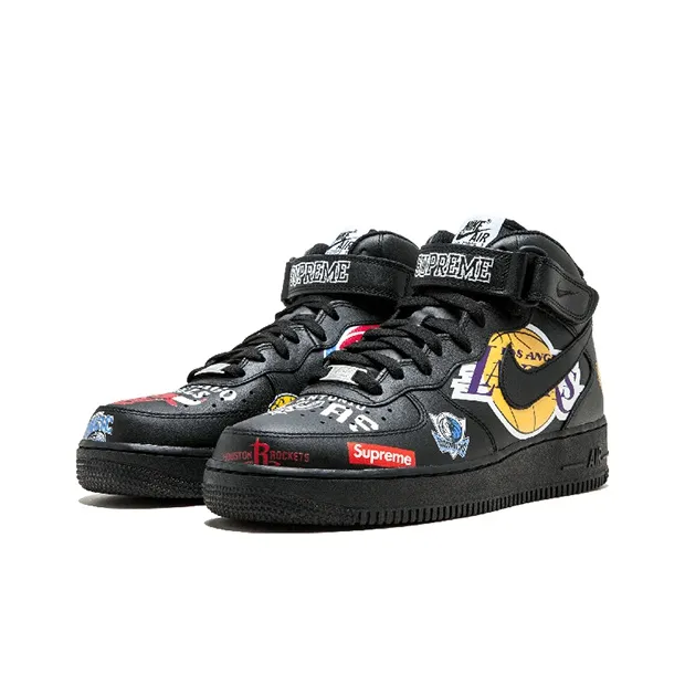 Nike Air Force 1 Mid Supreme Nba Black-1