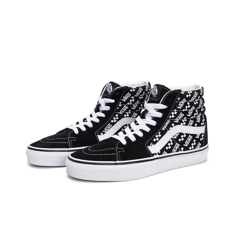 Vans Sk8 Hi 'Logo Repeat Black'-2