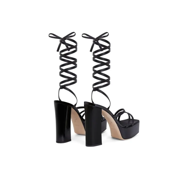 Giuseppe Zanotti Flavienne 120mm Laminated Leather Sandals Women's-3