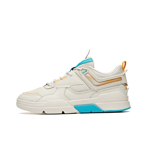Anta Life Collection Low Top Skateboard Shoes Men's Gray Yellow