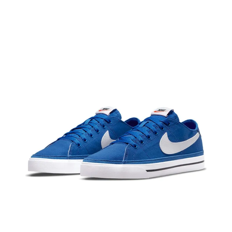 Nike Court Legacy Canvas Sneakers Blue White-2
