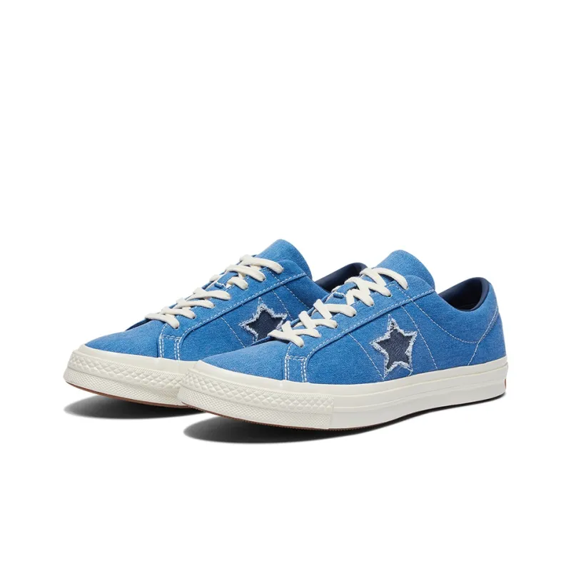 One Star Converse Low 'Denim Blue'-2