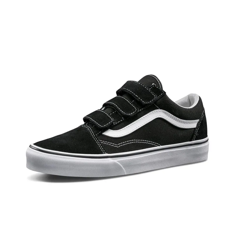 Vans Old Skool Velcro Black White-1