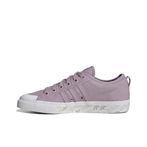 Adidas Originals NIZZA Series Skateboard Shoes Women's Low-Top Light Pink/Purple Gray