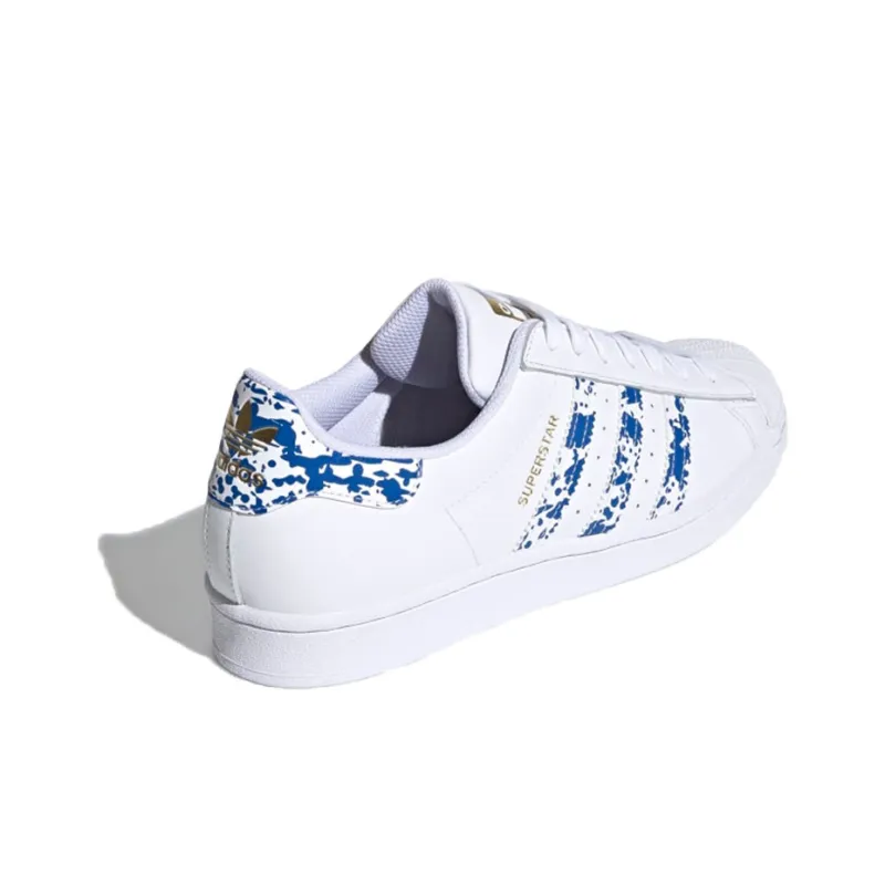 Adidas Originals Superstar 'White Blue Splatter'-3
